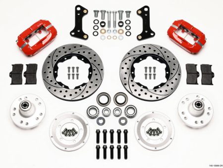 Wilwood Forged Dynalite Front Kit 11.00in Drill-Red 67-69 Camaro 64-72 Nova Chevelle Cheap